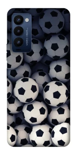 Чехол на TECNO Camon 18 Pro Футбольные мячи фото 1 из 1