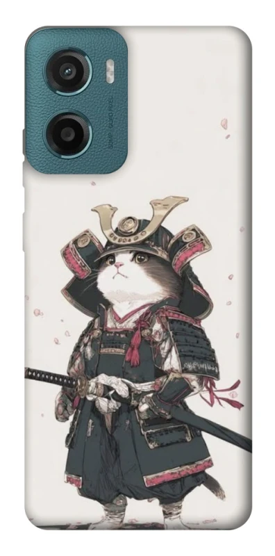 Чохол на Motorola Moto G06 Samurai Cat Warrior фото 1 з 1