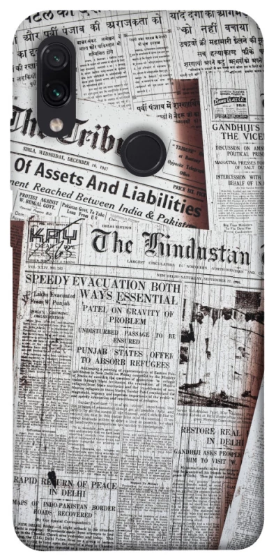 Чехол на Xiaomi Redmi Note 7 / Note 7 Pro / Note 7s Газеты фото 1 из 1