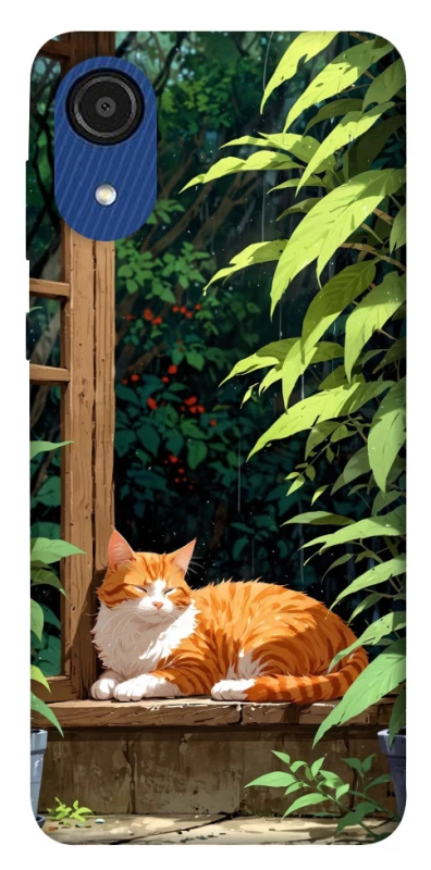 Чехол на Samsung Galaxy A03 Core red cat фото 1 из 1