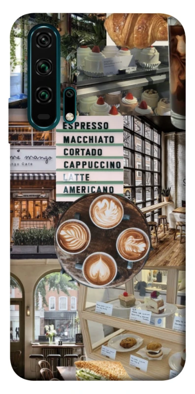 Чохол на Huawei Honor 20 Pro Coffee collage ver.5 фото 1 з 1