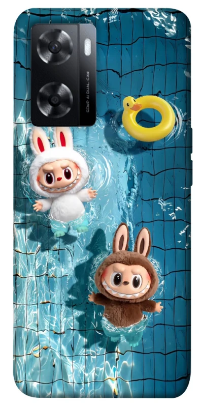 Чехол на Oppo A57s Labubu in the pool фото 1 из 1