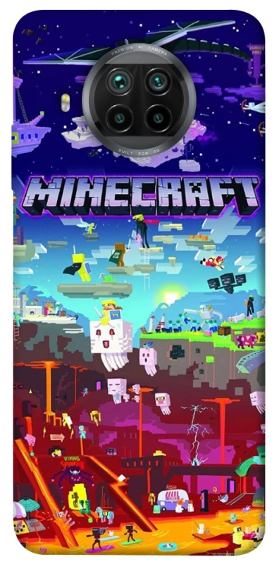 Чохол на Xiaomi Mi 10T Lite / Redmi Note 9 Pro 5G Minecraft world фото 1 з 1