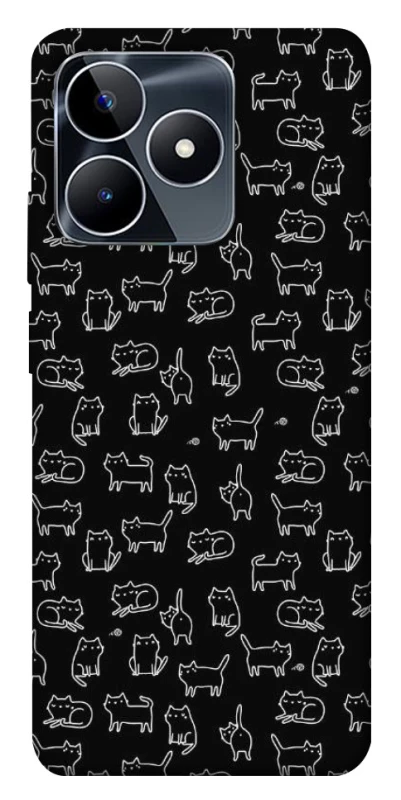 Чохол на Realme C53 Black Cats фото 1 з 1
