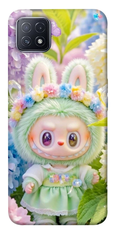 Чохол на Oppo A73 Labubu & Flowers ver.2 фото 1 з 1
