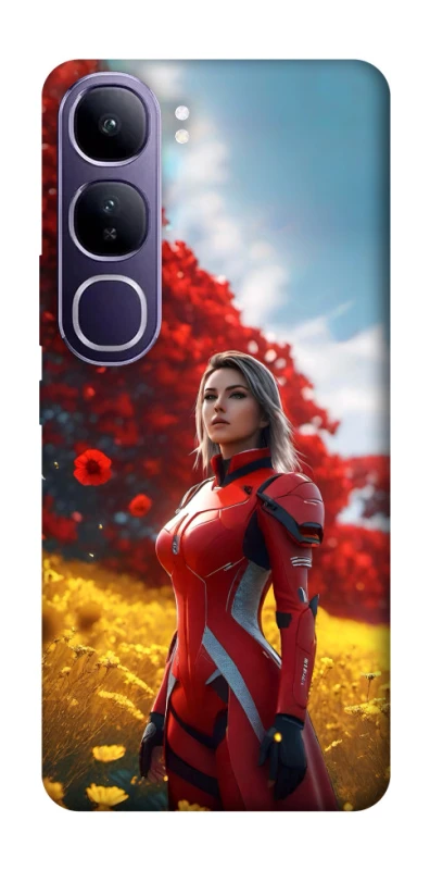Чехол на Vivo Y300 Cyber space girl ver.5 фото 1 из 1