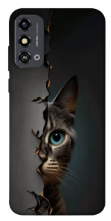 Чехол на ZTE Blade A53 Кот-подглядыватель v2 фото 1 из 1