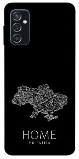 Чохол на Samsung Galaxy M52 Ukraine black map фото 1 з 1