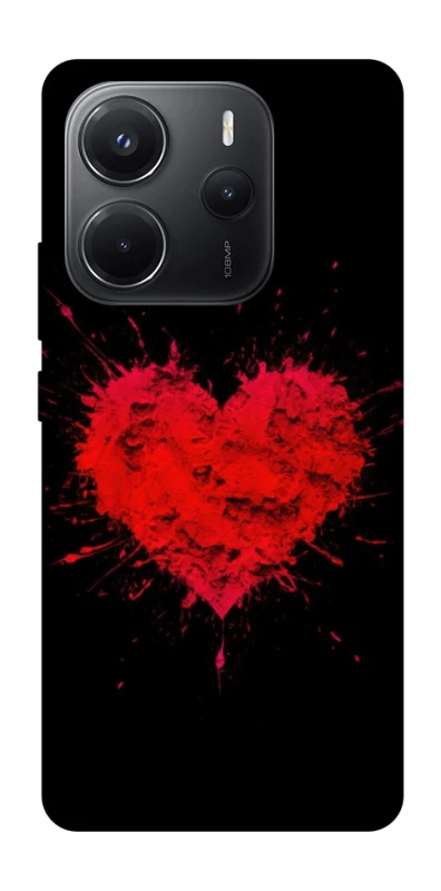 Чохол на Xiaomi Redmi Note 14 4G (Int. version) Splash heart фото 1 з 1