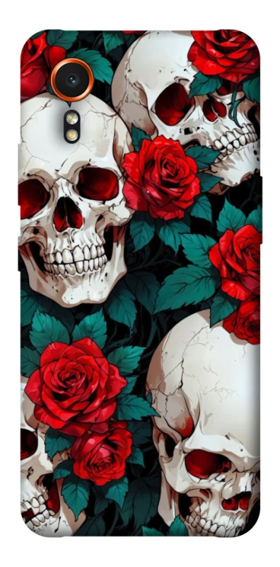 Чохол на Samsung Galaxy Xcover7 skull and rose фото 1 з 1