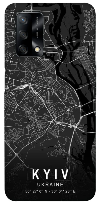 Чохол на Oppo A74 4G Kyiv map фото 1 з 1