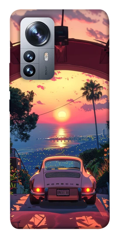 Чехол на Xiaomi 12 / 12X Porsche at sunset фото 1 из 1