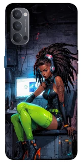 Чохол на Oppo Reno 4 Cyber girl фото 1 з 1