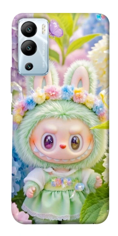 Чохол на Infinix Hot 12i Labubu & Flowers ver.2 фото 1 з 1