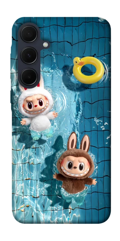 Чохол на Samsung Galaxy A55 Labubu in the pool фото 1 з 1