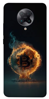 Чохол на Xiaomi Redmi K30 Pro / Poco F2 Pro Fire Bitcoin фото 1 з 1