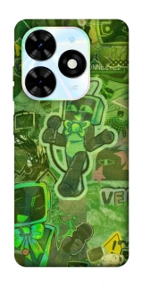 Чехол на TECNO Spark Go 2024 Dandysworld tv green theme фото 1 из 1