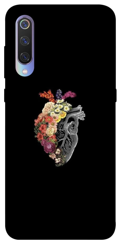 Чохол на Xiaomi Mi 9 Heart with flowers фото 1 з 1