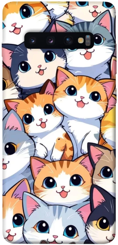Чехол на Samsung Galaxy S10+ Cute Cat v2 фото 1 из 1
