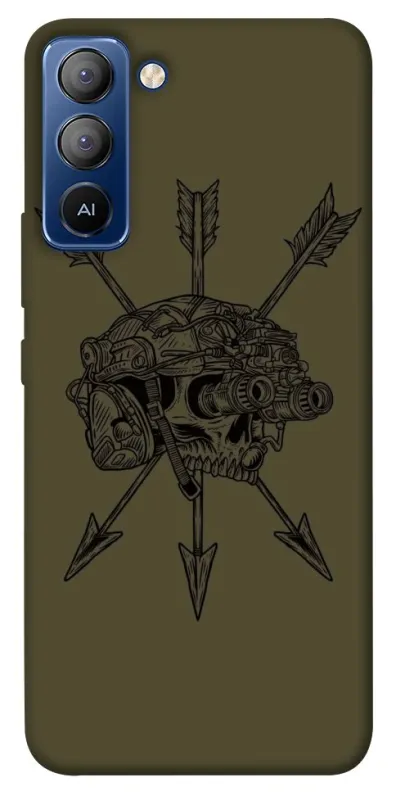 Чехол на TECNO Pop 5 LTE Mil skull фото 1 из 1