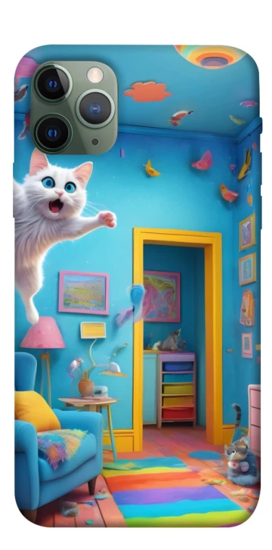 Чехол на Apple iPhone 11 Pro (5.8") crazy cat фото 1 из 1
