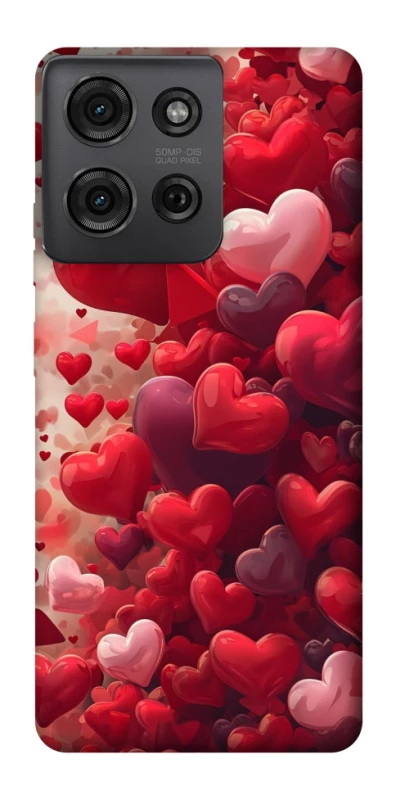 Чохол на Motorola Moto G75 Many hearts фото 1 з 1