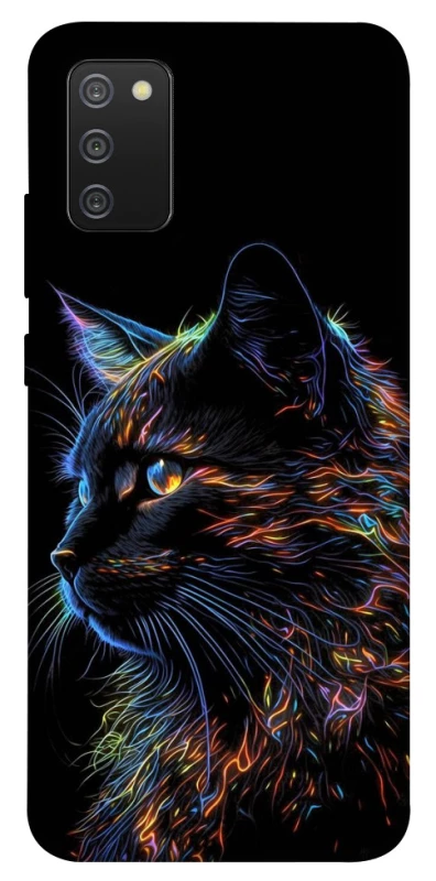 Чохол на Samsung Galaxy A02s Чорний кіт фото 1 з 1