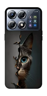 Чехол на Xiaomi POCO X8 Pro Кот-подглядыватель v2 фото 1 из 1