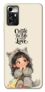 Чехол на ZTE Blade A72 Create the life you love фото 1 из 1