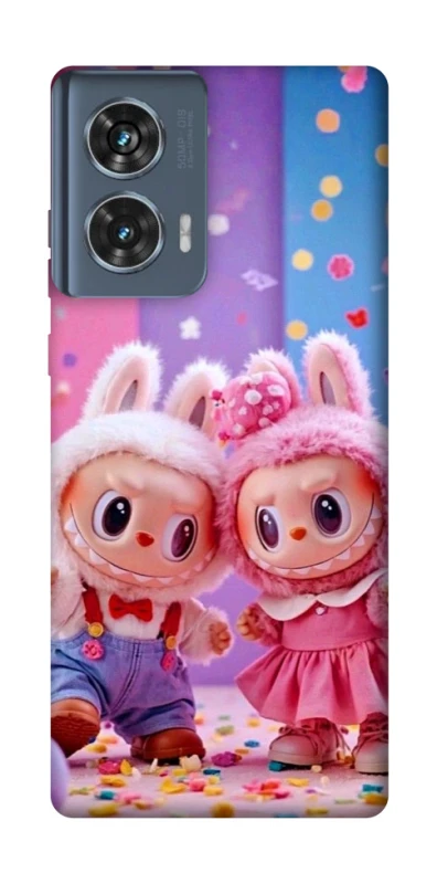 Чохол на Motorola Edge 50 Labubu twins ver.3 фото 1 з 1
