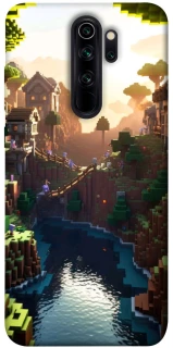 Чехол на Xiaomi Redmi Note 8 Pro Minecraft sunset фото 1 из 1