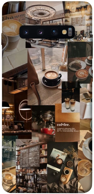 Чохол на Samsung Galaxy S10+ Coffee collage ver.2 фото 1 з 1