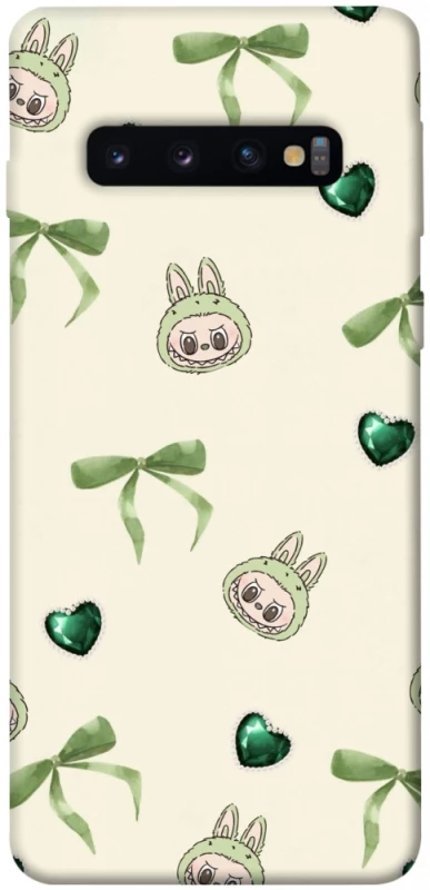 Чохол на Samsung Galaxy S10 Labubu Green Heart фото 1 з 1