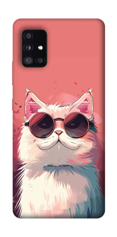 Чохол на Samsung Galaxy A51 5G Сat with glasses фото 1 з 1