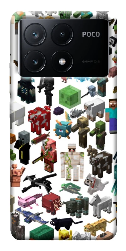 Чохол на Xiaomi Poco X6 Minecraft v4 фото 1 з 1