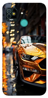 Чохол на TECNO POP 5 Golden sports car фото 1 з 1