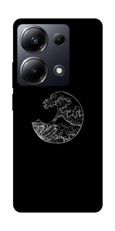 Чохол на Xiaomi Poco M6 Pro 4G Black tsunami фото 1 Чохол на Xiaomi Poco M6 Pro 4G Black tsunami фото 1 з 1