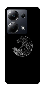 Чохол на Xiaomi Poco M6 Pro 4G Black tsunami фото 1 Чохол на Xiaomi Poco M6 Pro 4G Black tsunami фото 1 з 1