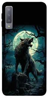 Чохол на Samsung A750 Galaxy A7 (2018) Вовк під місяцем фото 1 з 1