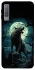 Чохол на Samsung A750 Galaxy A7 (2018) Вовк під місяцем фото 1 з 1