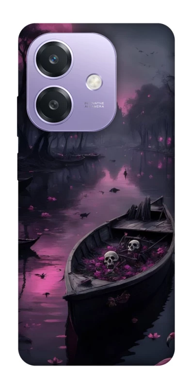 Чехол на Oppo A3 4G Boat and flamingo фото 1 из 1
