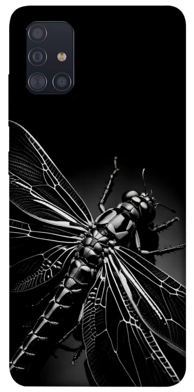 Чохол на Samsung Galaxy A51 Black dragonfly фото 1 з 1