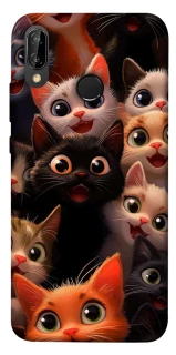Чохол на Huawei P20 Lite happy cats фото 1 Чохол на Huawei P20 Lite happy cats фото 1 з 1