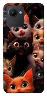 Чохол на Realme C30s happy cats фото 1 з 1