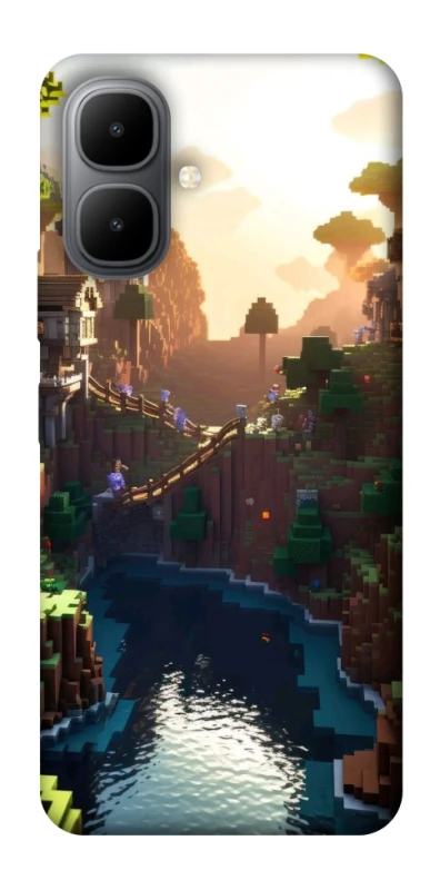 Чехол на Infinix Smart 10 Minecraft sunset фото 1 из 1