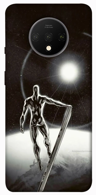 Чохол на OnePlus 7T Срібний серфер фото 1 з 1