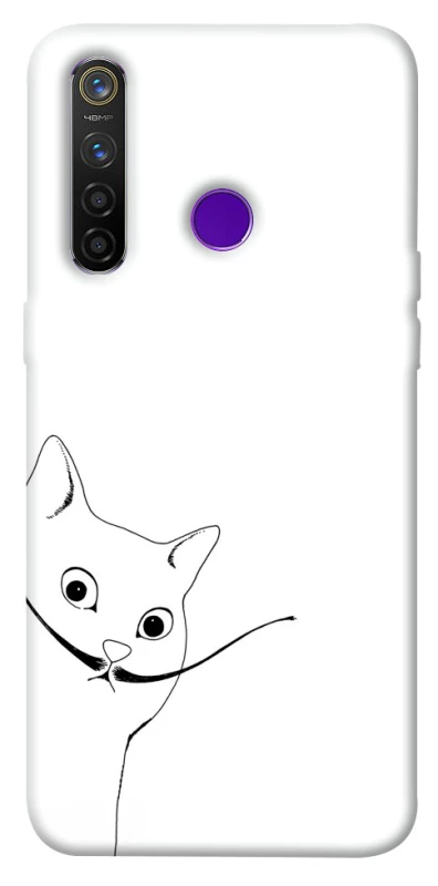 Чохол на Realme 5 Pro Кіт Дали фото 1 з 1