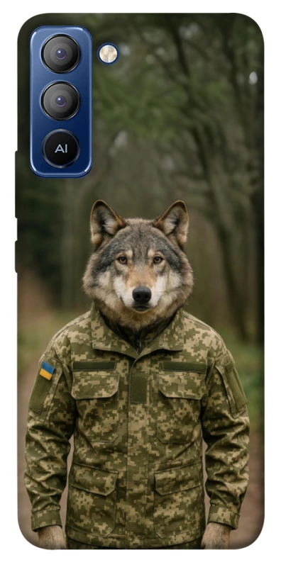 Чохол на TECNO Pop 5 LTE Вовк захисник фото 1 з 1