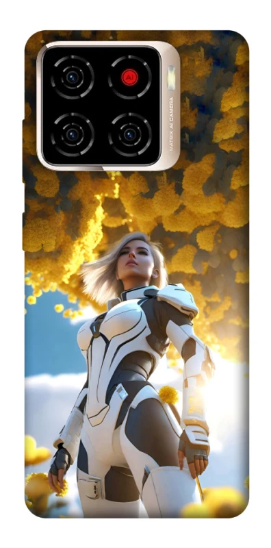 Чохол на ZTE Blade A56 Cyber space girl ver.3 фото 1 з 1