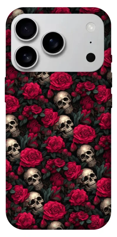 Чохол на Apple iPhone 17 Pro Max (6.9") Черепа та рози фото 1 з 1